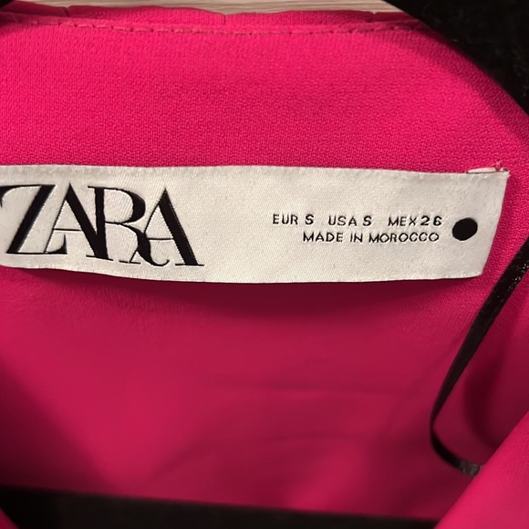 Zara Jacket Wrap Dress Fuchsia / Barbie Pink - Picture 8 of 9
